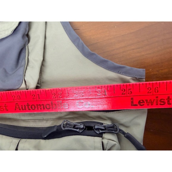 SPORTS AFIELD Fishing Vest Multi Pocket Tan Grey XXL Mens Utility Outdoor - Picture 9 of 11